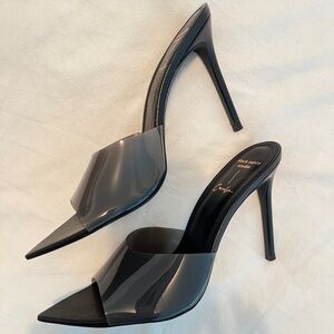 Black Suede Studio Bella Mules 41